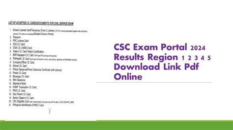 csc exam portal result